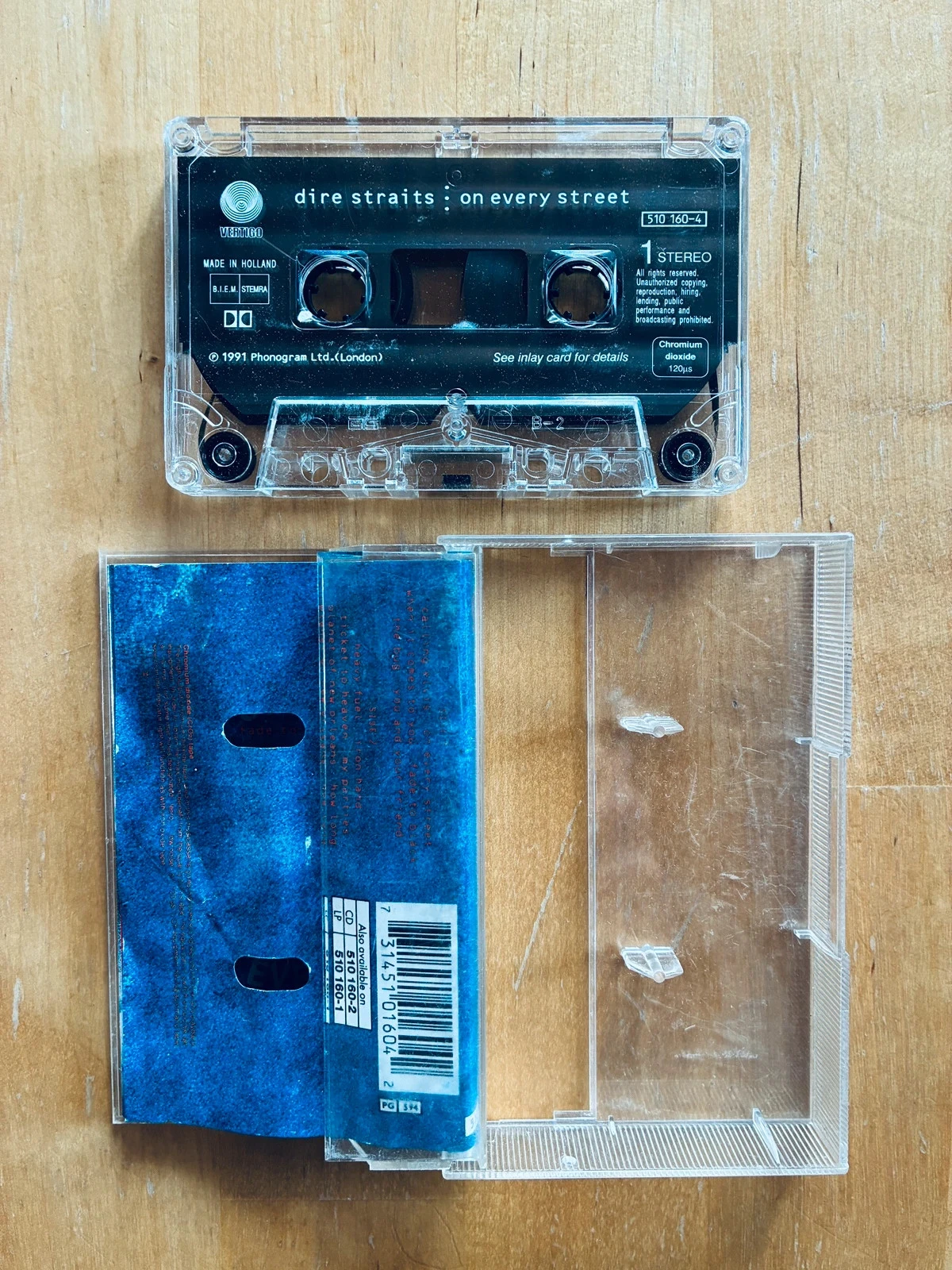 Dire Straits audio cassette On every streets. – photo 2